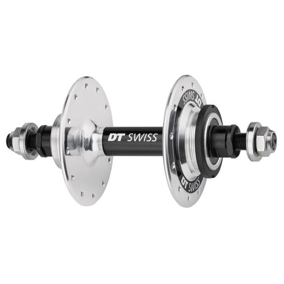 Hubs DT Swiss DT Swiss 370 Track Rear Hub - 10 x 1 Threaded x 120mm Rim Brake Threaded Polished 24H Dark Slate Gray