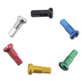 Spoke Nipples DT Swiss DT Swiss Standard Aluminum Nipples: 2.0 x 16mm Silver Box of 100 Light Gray