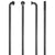 Spokes DT Swiss DT Swiss Champion 13g Spoke Black 294mm 20/Count Dark Slate Gray