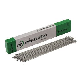 Spokes DT Swiss DT Swiss Champion Spoke: 2.0mm 272mm J-bend Silver Box of 100 Light Slate Gray