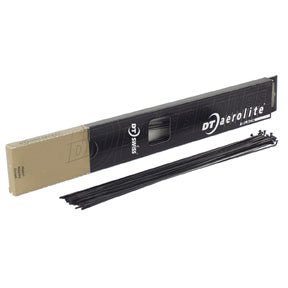 Spokes DT Swiss DT Swiss Aerolite 14g Bladed Spoke Black 280mm Each Dark Slate Gray