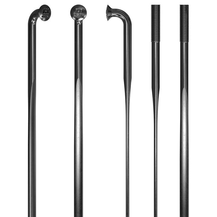 Spokes DT Swiss DT Swiss Aerolite Bladed Spoke Black 294mm 20/Count Dark Slate Gray