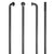 Spokes DT Swiss DT Swiss Champion Spoke: 2.0mm 276mm J-bend Black Box of 100 Dark Slate Gray