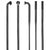 Spokes DT Swiss DT Swiss Revolite Spokes - 2.0/1.3/2.3 274mm J-bend Black Box of 20 Dark Slate Gray