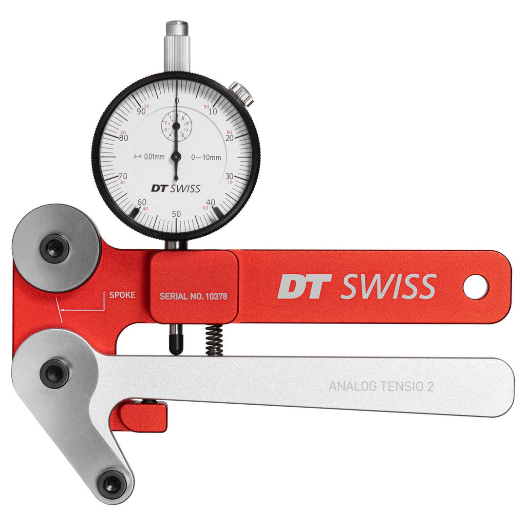 Wheel Building Tools / Truing Stands DT Swiss DT Swiss Analog Spoke Tensiometer - Red/Silver Light Gray