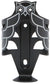 Water Bottle Cages Portland Design Works Portland Design Works Owl Cage: Black/Silver Dark Slate Gray