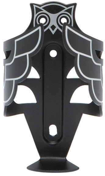 Water Bottle Cages Portland Design Works Portland Design Works Owl Cage: Black/Silver Dark Slate Gray