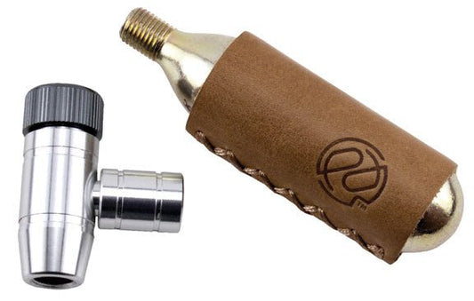 CO2 Inflators/Cartridges Portland Design Works Portland Design Works Shiny Object CO2 Inflator: 16g Cartridge with Sleeve Dim Gray
