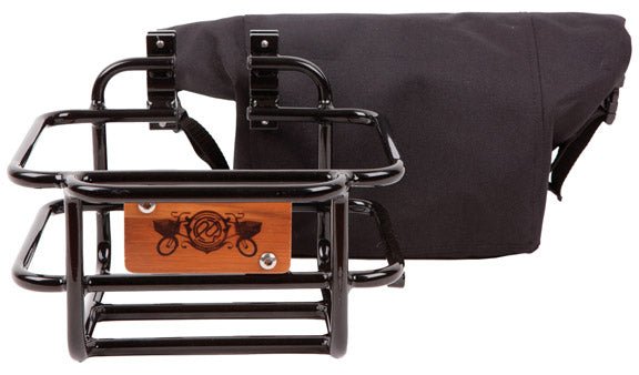 Baskets and Accessories Portland Design Works Portland Design Works Takout Basket with Roll-Top Bag Dark Slate Gray