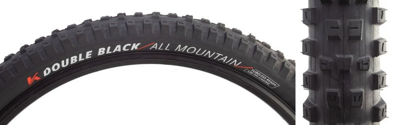 Kenda Double BLK Tire - 27.5 x 2.40 Tubeless Folding BLK All Mountain Triple K-Series