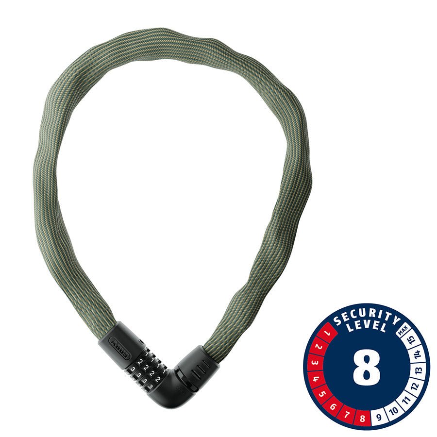 Abus IVERA 7210C Chain Lock Combination 7mm 85cm 33.5" Green
