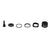 Renthal Top Cap and Spacer Kit 1-1/8'' Black Kit