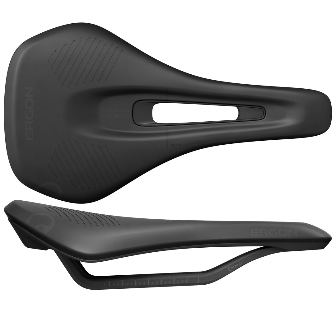 Ergon SRS Pro Carbon Saddle - Carbon Black Women's Medium/Large