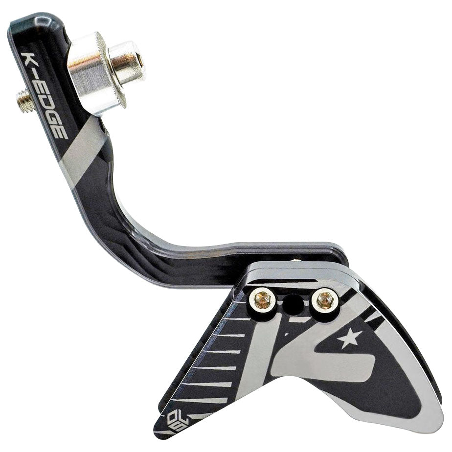 K-EDGE Elevate Race 1x Large Ring Chain Guide - 52-68t Braze-On BLK/Silver Anodized