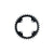 Full Speed Ahead Omega/Vero Pro Steel Road Double Chainring - 36t 90 BCD Steel N-11 BLK