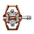 HT Pedals T2-SX Clipless Platform Pedals CrMo - Root Beer