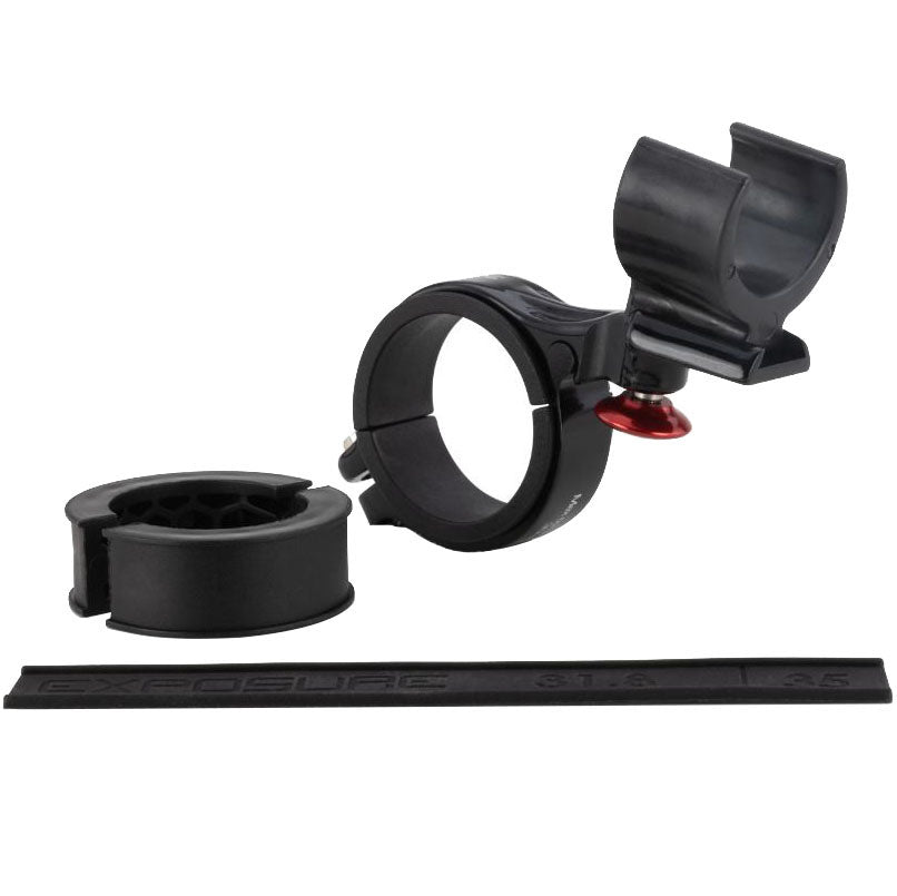 Light Parts and Accessories Exposure Lights Exposure Lights Handlebar Bracket Set 31.8-35mm Black Dark Slate Gray