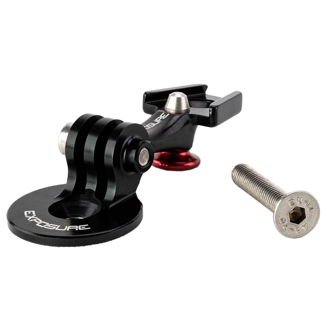 Light Parts and Accessories Exposure Lights Exposure Lights Action Camera Stem Cap Mount with Light Mount Black