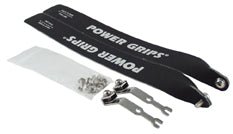 Toe Clips & Straps Power Grips Power Grips Extra Long (375mm) with Hardware Black Light Gray