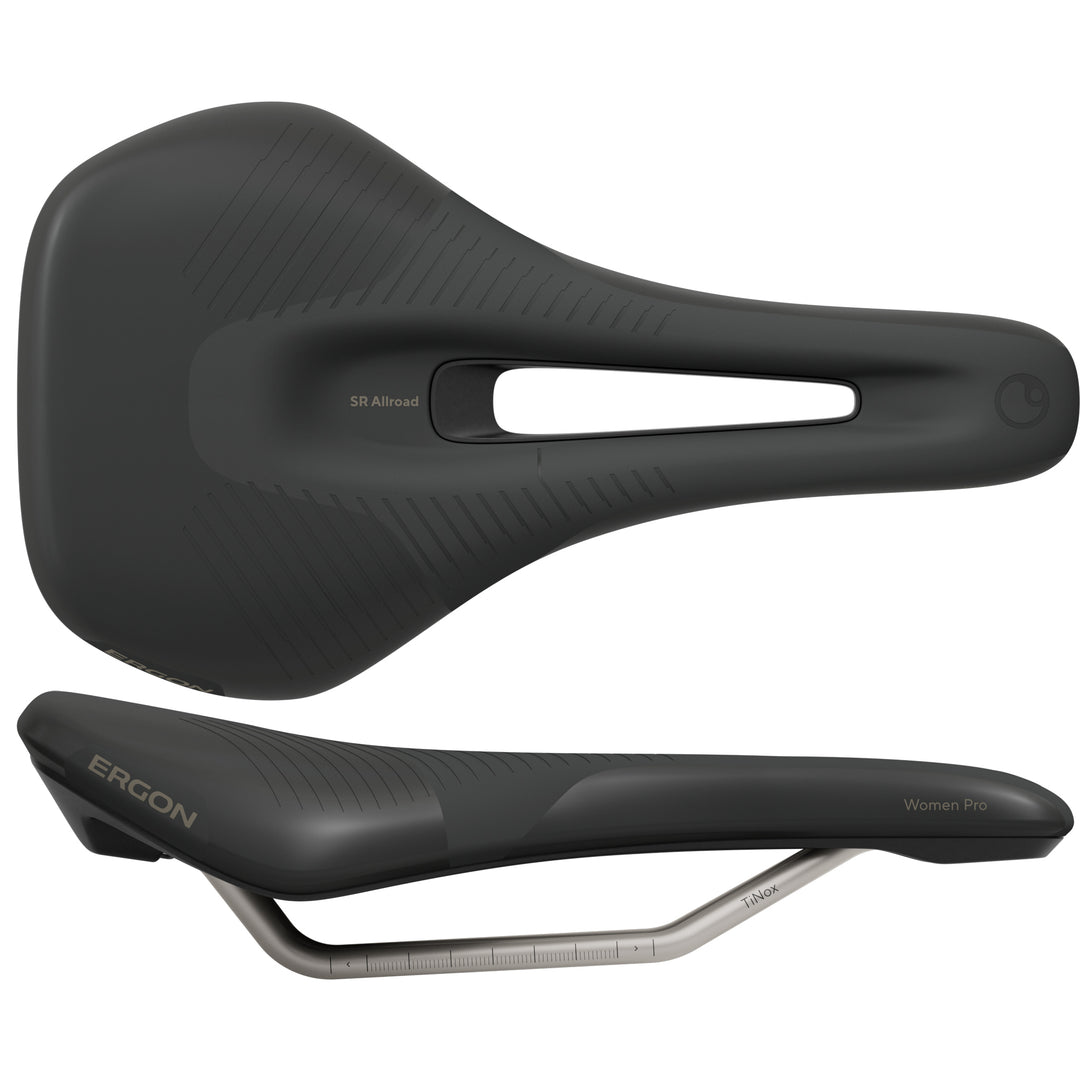 Saddles Ergon Ergon SR Allroad Pro Womens Saddle S/M Black Dark Slate Gray