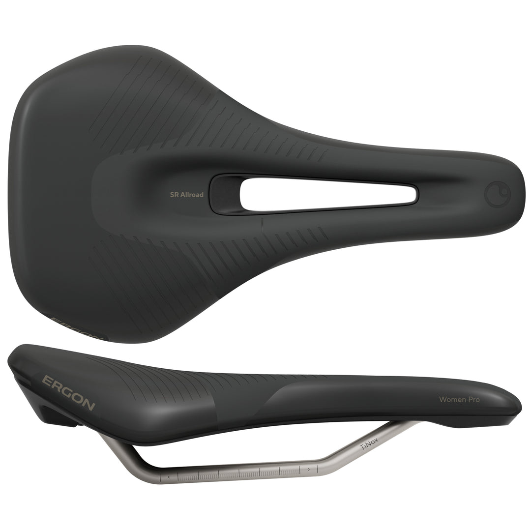 Saddles Ergon Ergon SR Allroad Pro Womens Saddle M/L Black Dark Slate Gray