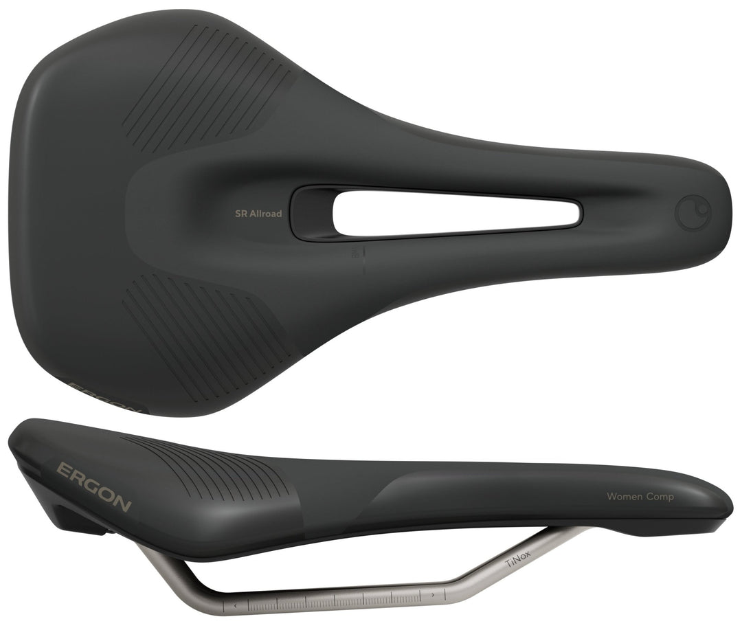 Saddles Ergon Ergon SR Allroad Comp Womens Saddle S/M Black Dark Slate Gray