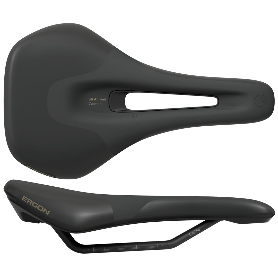 Saddles Ergon Ergon SR Allroad Saddle - Chromoly Black Womens Medium/Large Dark Slate Gray