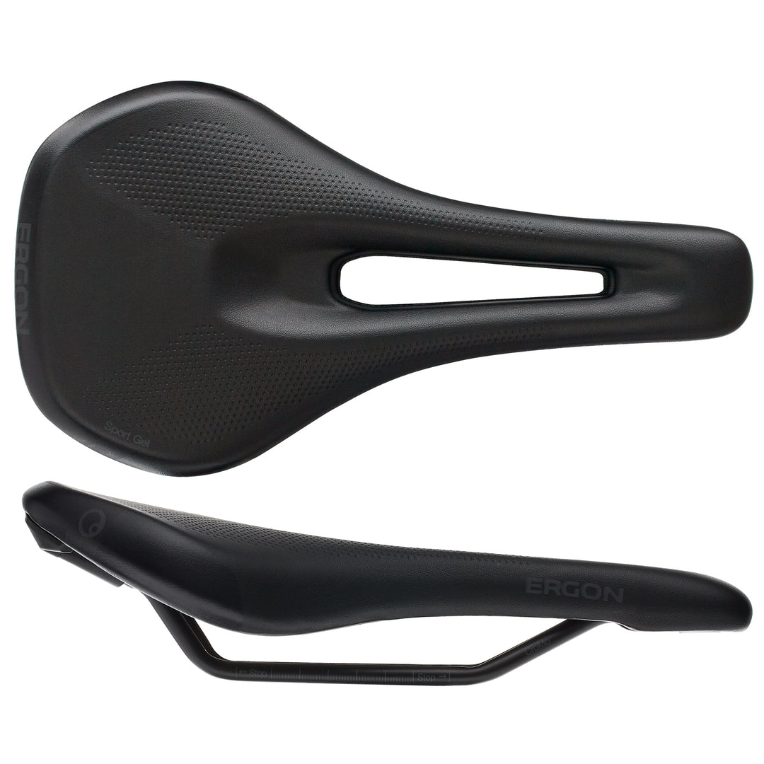 Saddles Ergon Ergon SM Sport Gel Saddle - Chromoly Stealth Womens Small/Medium Dark Slate Gray