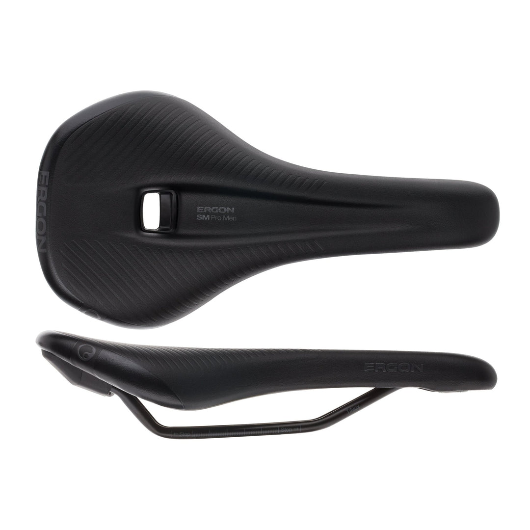 Saddles Ergon Ergon SM Pro Saddle - Titanium Stealth Mens Small/Medium Dark Slate Gray