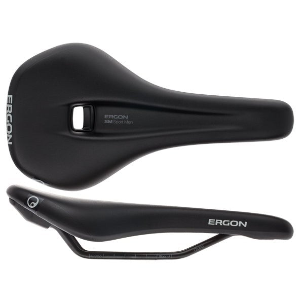Saddles Ergon Ergon SM Sport Saddle - Chromoly Black Mens Medium/Large Dark Slate Gray