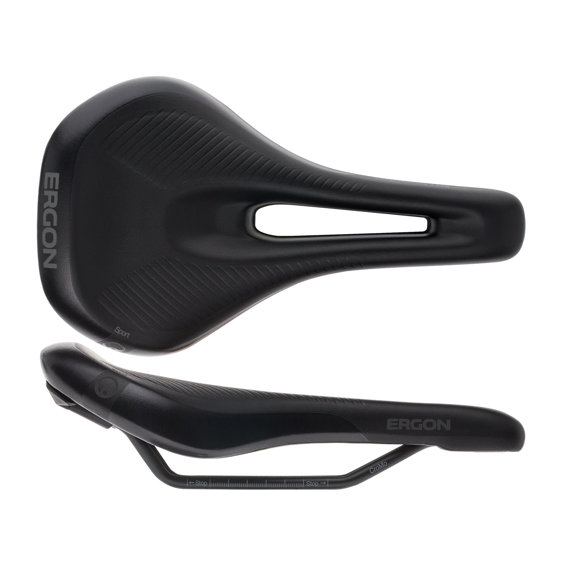 Saddles Ergon Ergon SM E Mountain Sport Saddle - Chromoly Stealth Womens Medium/Large Dark Slate Gray