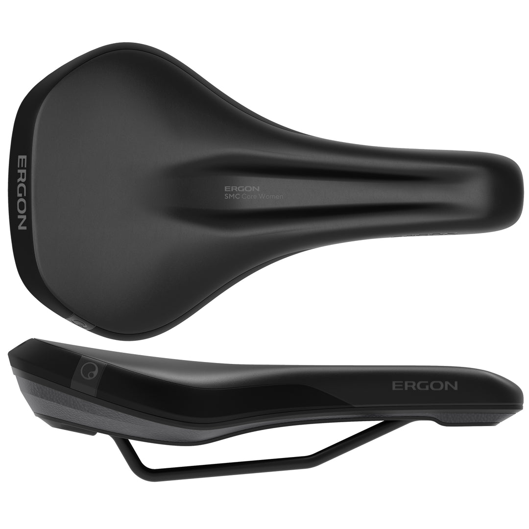Saddles Ergon Ergon SMC Core Womens Saddle - MD/LG Black/Gray Dark Slate Gray