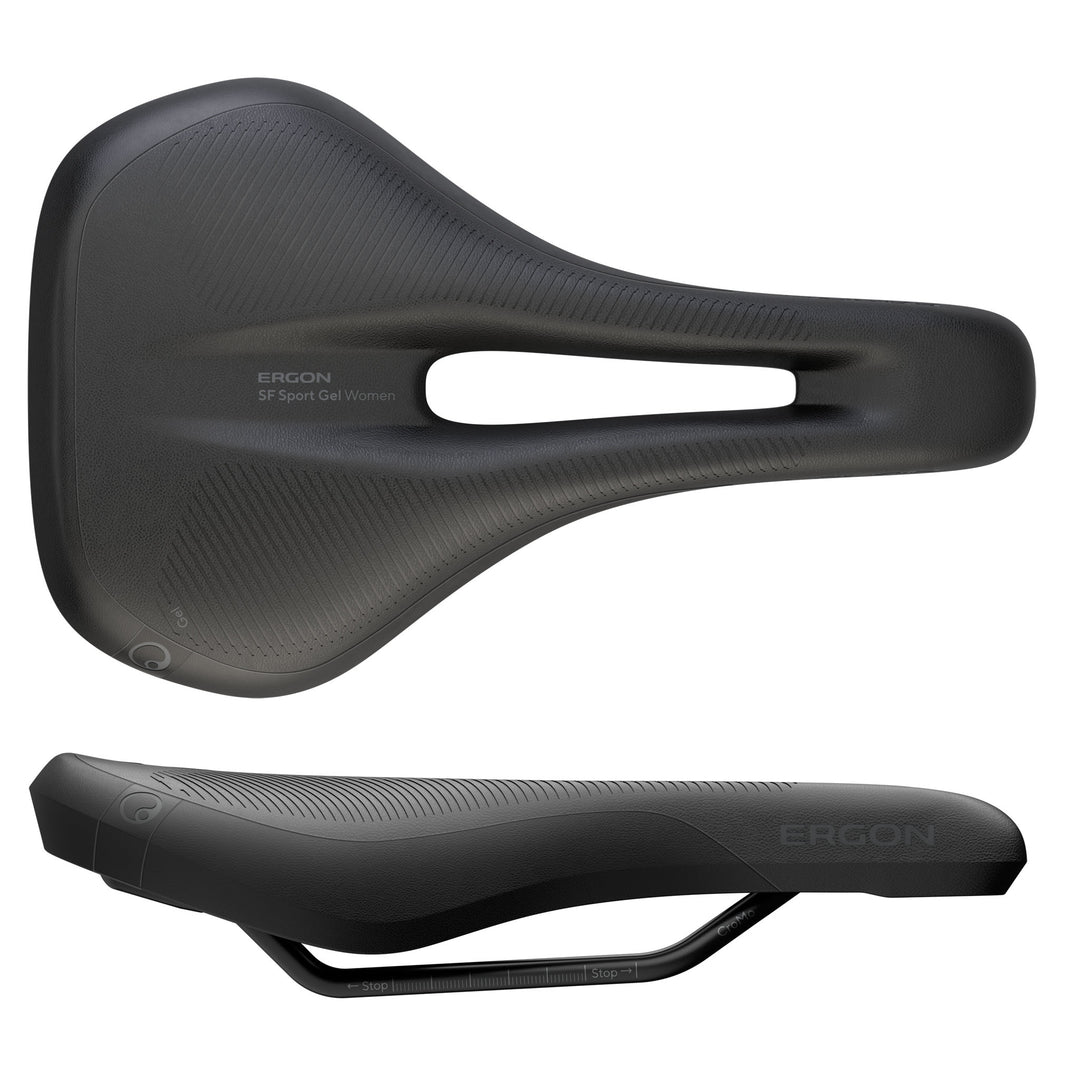 Saddles Ergon Ergon SF Sport Gel Saddle - Chromoly Black Womens Medium/Large Dark Slate Gray