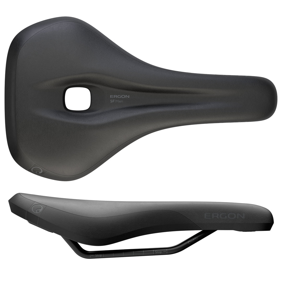 Saddles Ergon Ergon SF Saddle - Steel Black Mens Small/Medium Dark Slate Gray