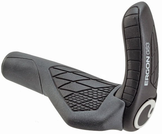 Grips Ergon Ergon GS3 Grips - Black/Gray Lock-On Small Dim Gray
