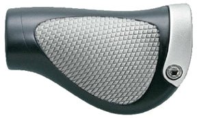 Grips Ergon Ergon GP1 Grips - Lock-On Twistshift Small Black/Gray Light Slate Gray