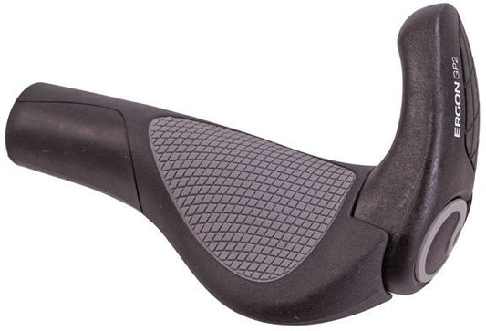 Grips Ergon Ergon GP2 Grips - Black/Gray Lock-On Small Dark Slate Gray