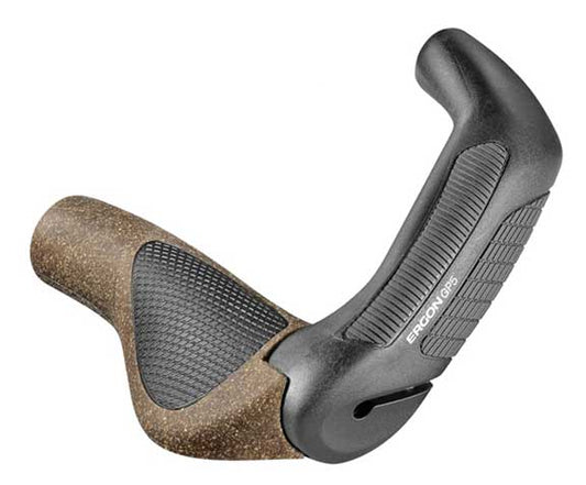 Grips Ergon Ergon GP5 BioKork Grips - Lock-On Large Black/Tan Dim Gray