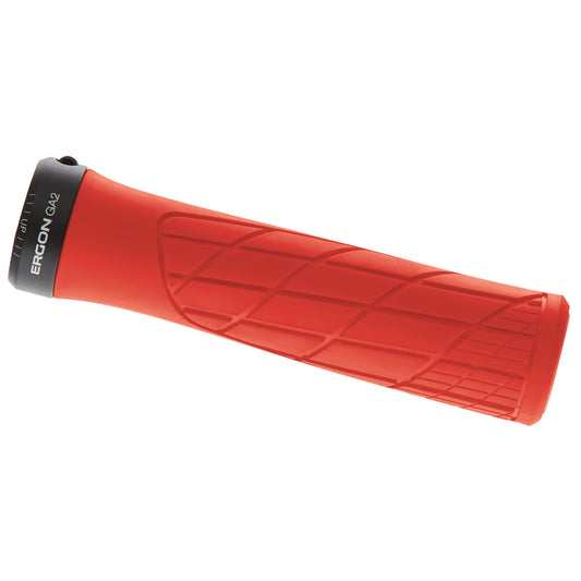 Grips Ergon Ergon GA2 Grips - Risky Red Lock-On Chocolate