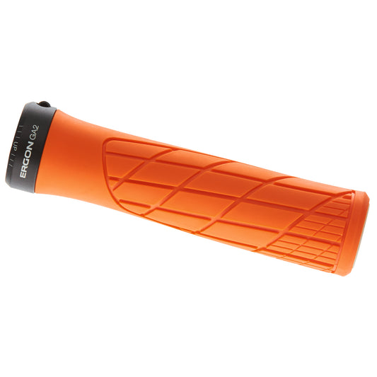 Grips Ergon Ergon GA2 Grips - Juicy Orange Lock-On Chocolate