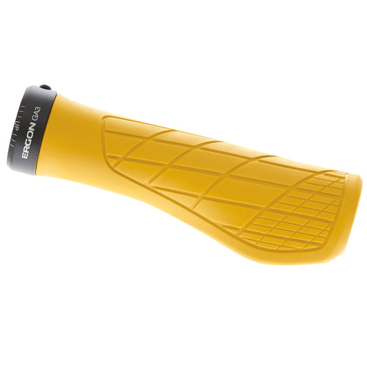 Grips Ergon Ergon GA3 Grips - Yellow Mellow Lock-On Small Goldenrod