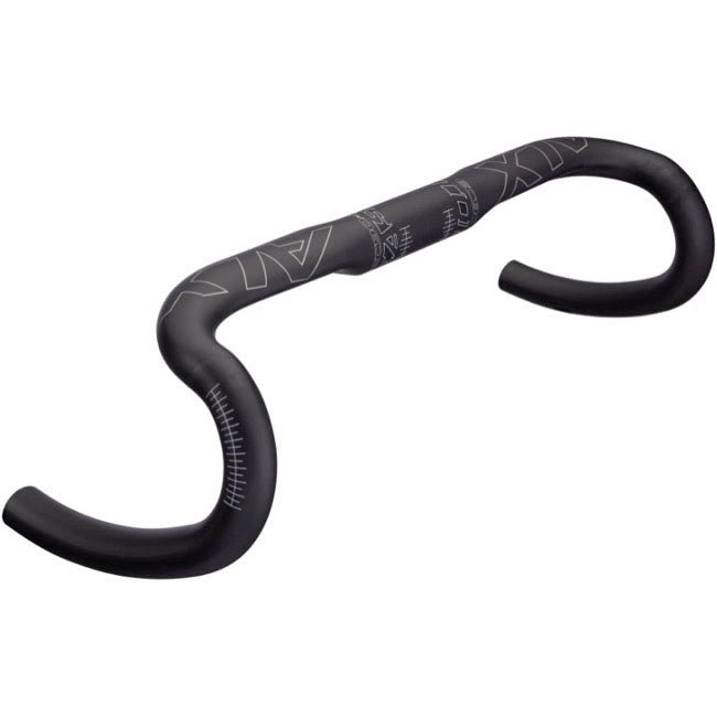 Handlebars Easton Easton EC90 ALX Drop Handlebar - Carbon 31.8mm 44cm Di2 Internal Routing BLK Dark Slate Gray