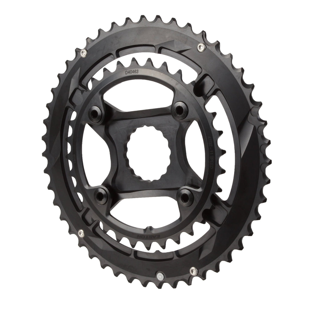 Chainrings Easton Easton CINCH Spider and Chainring Assembly - 47/32t 11-Speed Black Dark Slate Gray