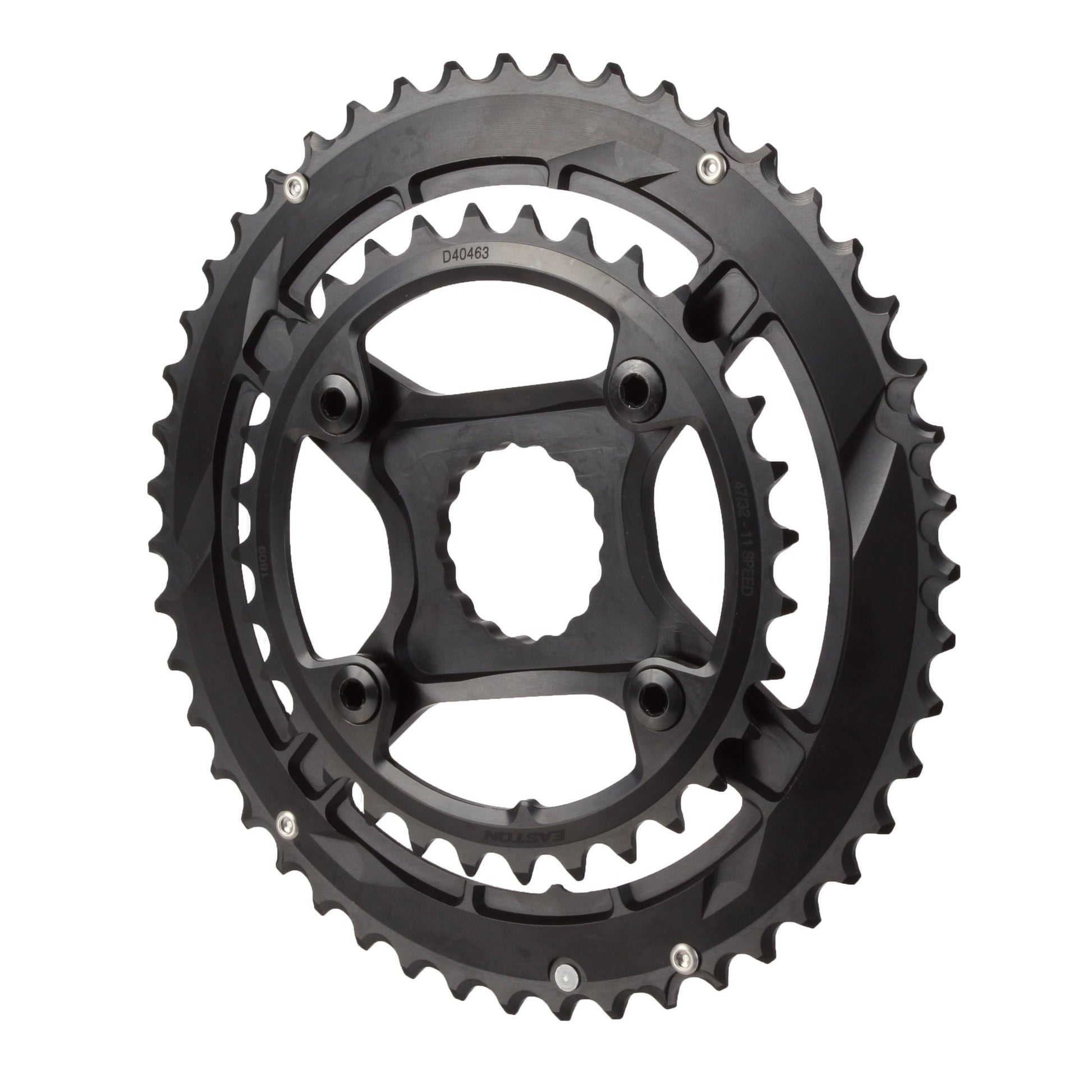 Chainrings Easton Easton CINCH Spider and Chainring Assembly - 47/32t 11-Speed Black Dark Slate Gray