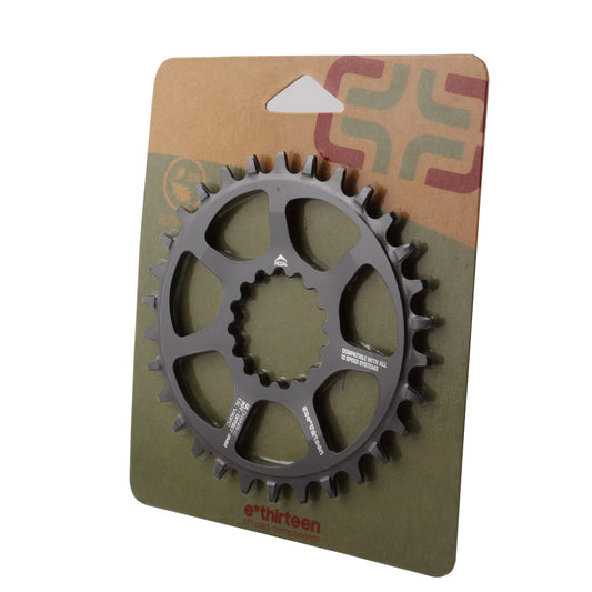 Chainrings E*thirteen e*thirteen UL Ultralight Direct Mount Guidering Boost Chainlines - 30t 10/11/12-Speed 5mm Offset Hyperglide+ Chain Compatible Dim Gray