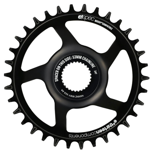 Chainrings E*thirteen e*thirteen e*spec Steel Direct Mount Chainring - 36T Bosch CX Gen4 CL 53/55 via Spacer BLK Black