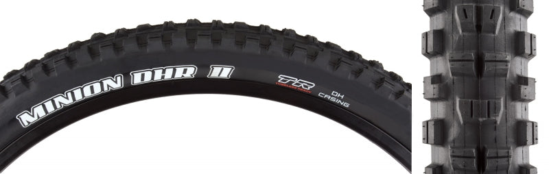 Maxxis Minion DHR II Tire - 27.5 x 2.4 Tubeless Wire Black BikePark DH