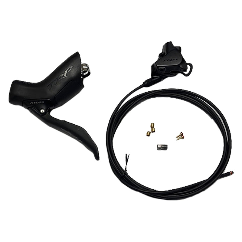 TRP Hylex Disc Brake Lever - Left Hydraulic 2-Piston 1900mm Hose Flat Mount BLK