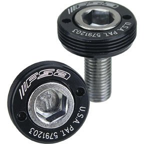 Crank Bolts and Parts FSA FSA Self-Extracting Crank Bolts JIS-M8 Pair Dark Slate Gray