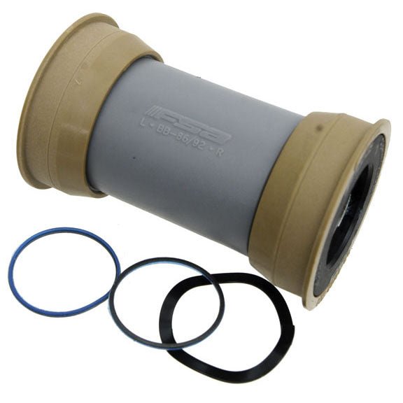 Bottom Brackets FSA Full Speed Ahead Road Steel Bearing Bottom Bracket BB86/92 MegaExo Cranks Dim Gray
